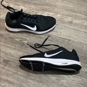 Nike black running shoes